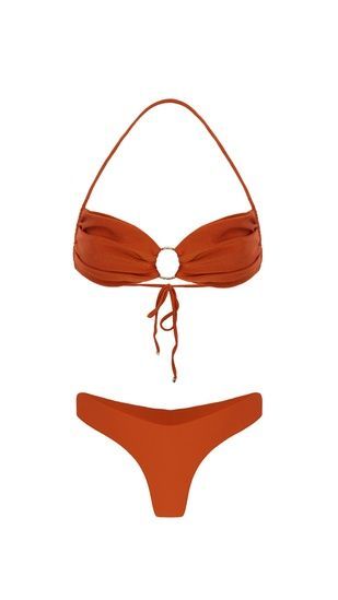 Оранжевий купальник з акцентним кільцем &laquo;Burnt Orange&raquo;